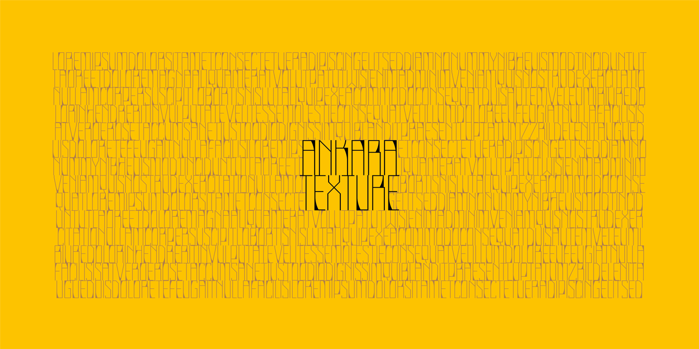 Пример шрифта Ankara Texture